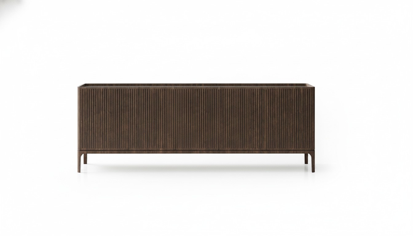 Elegante braune Holzkonsole modern, vielseitig, langlebig