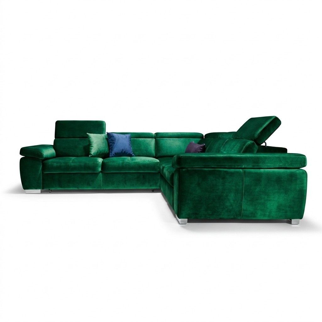 Elegante Designer Textil Stoff Couch Ecksofa Polster Garnitur Wohnlandschaft