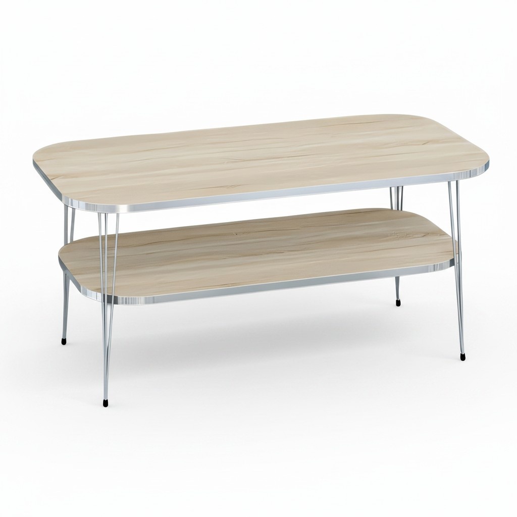 Eleganter brauner Couchtisch aus Holz mit stilvollem Design