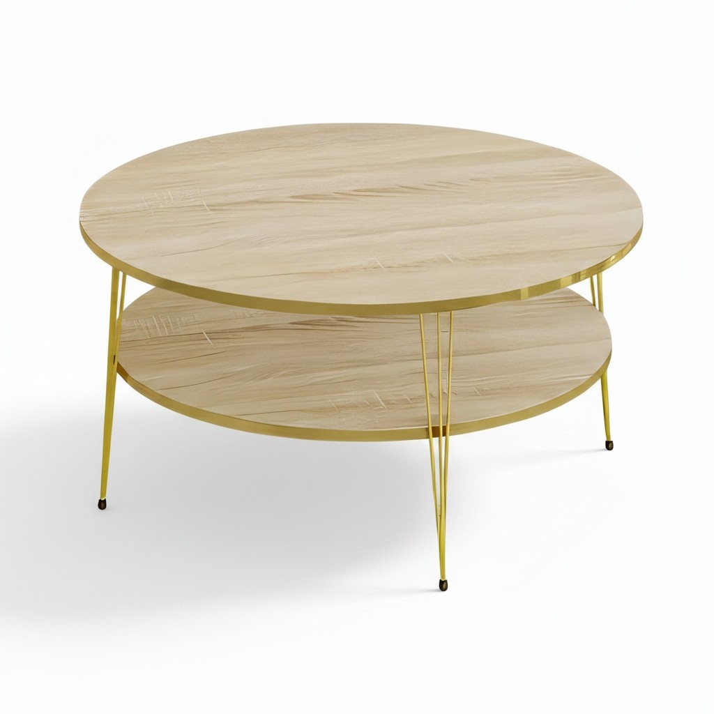Eleganter brauner Couchtisch aus Holz