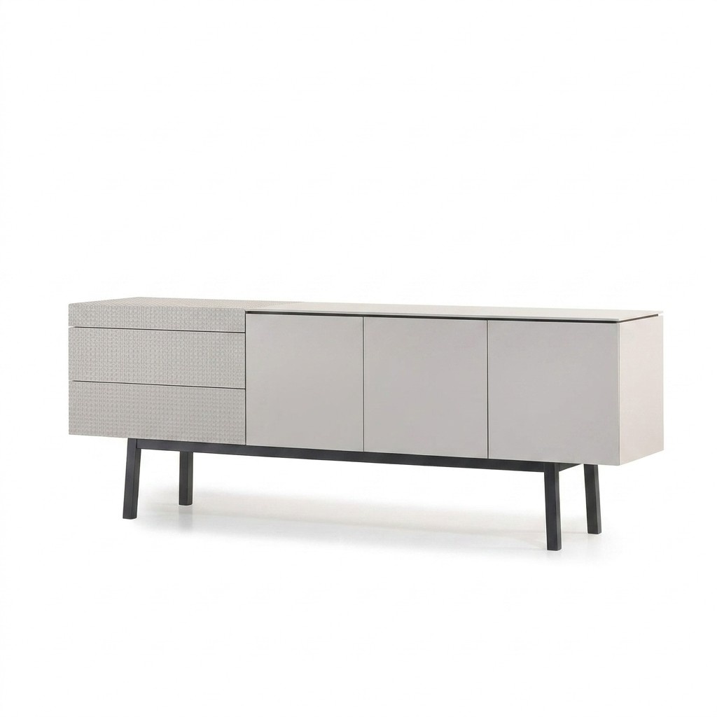 Elegantes Beiges Sideboard aus Holz mit modernem Design