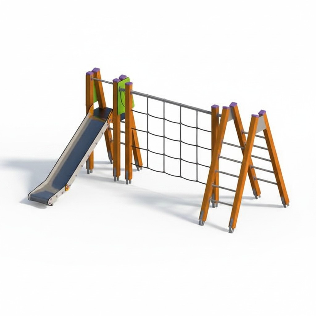 Erlebnisspielplatz Waldspielplatz Klettergerüst Spielbereich Bewegungsfläche