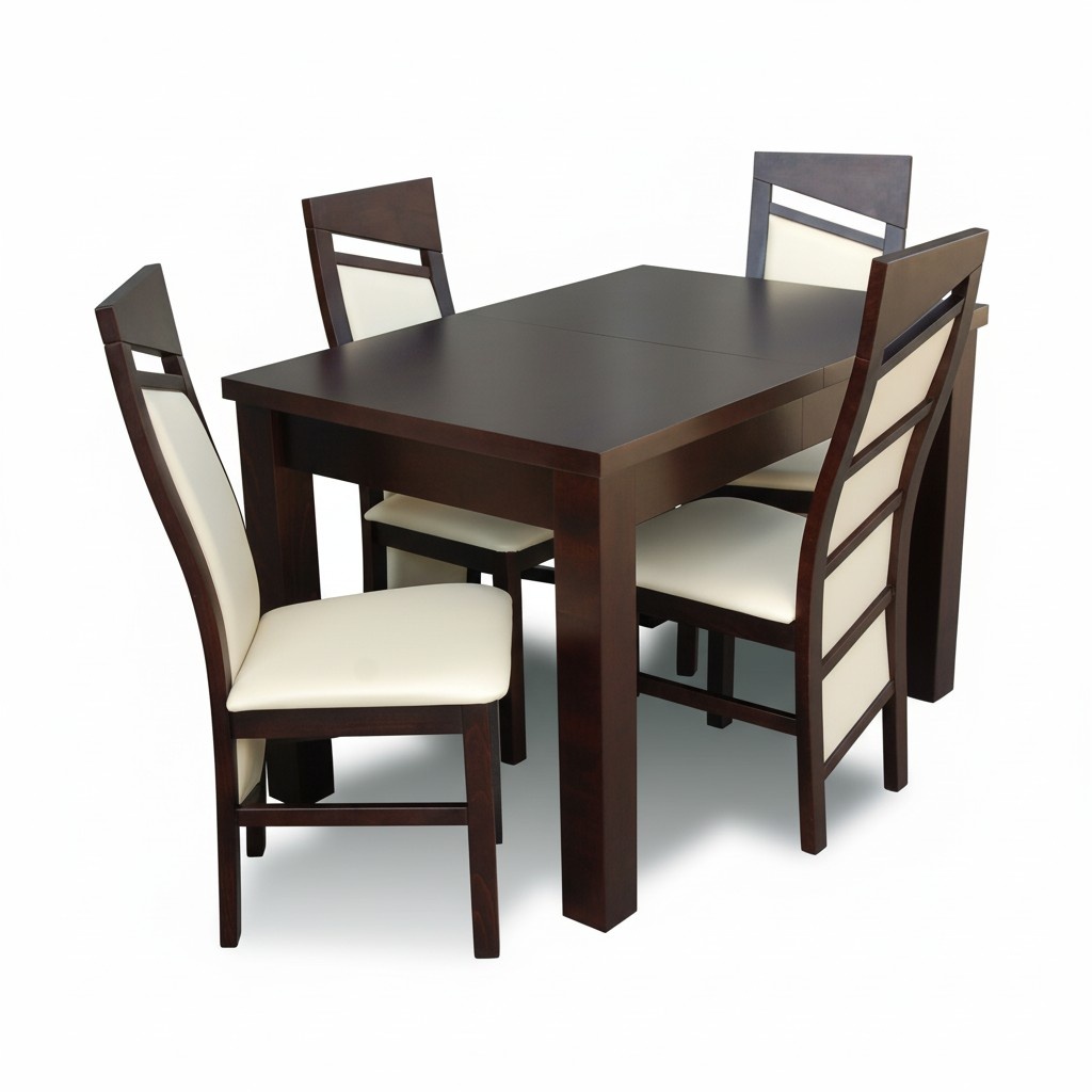 Essgarnitur Esstisch 4 x Stuhl Set Garnitur Tisch Klassische Essgruppe 5tlg. nEU