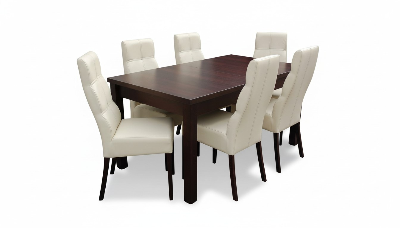 Essgarnitur Esstisch 6 x Stuhl Set Set Garnitur Tisch Essgruppe 7tlg. Tische Neu