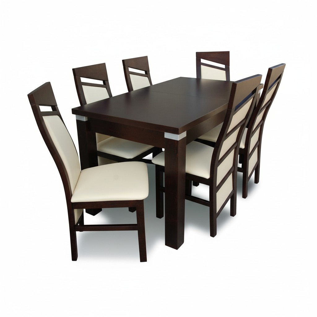 Essgarnitur Esstisch 6 x Stuhl Set Set Garnitur Tisch Lehnstuhl Essgruppe 7tlg.