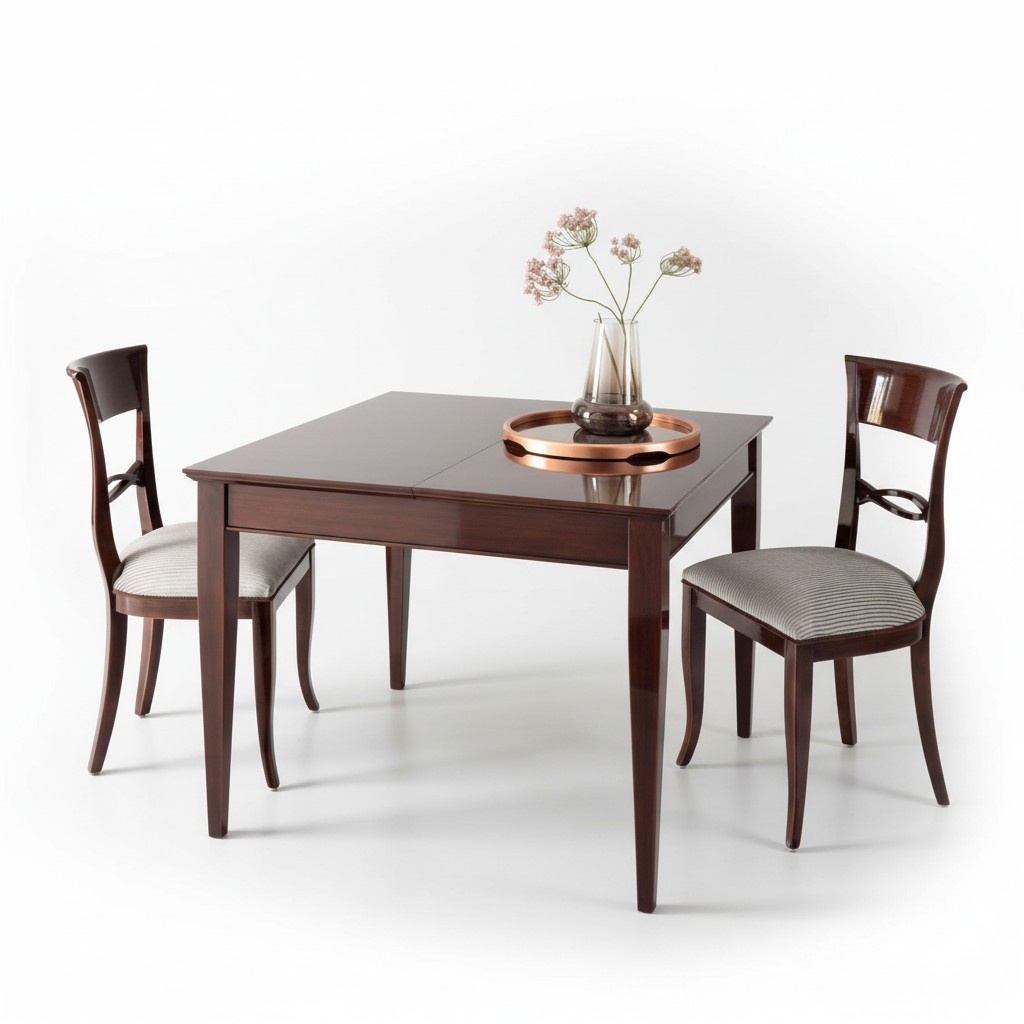 Essgruppe Esszimmertisch Esszimmer Esstisch Stuhl Tisch Holz Set 3tlg