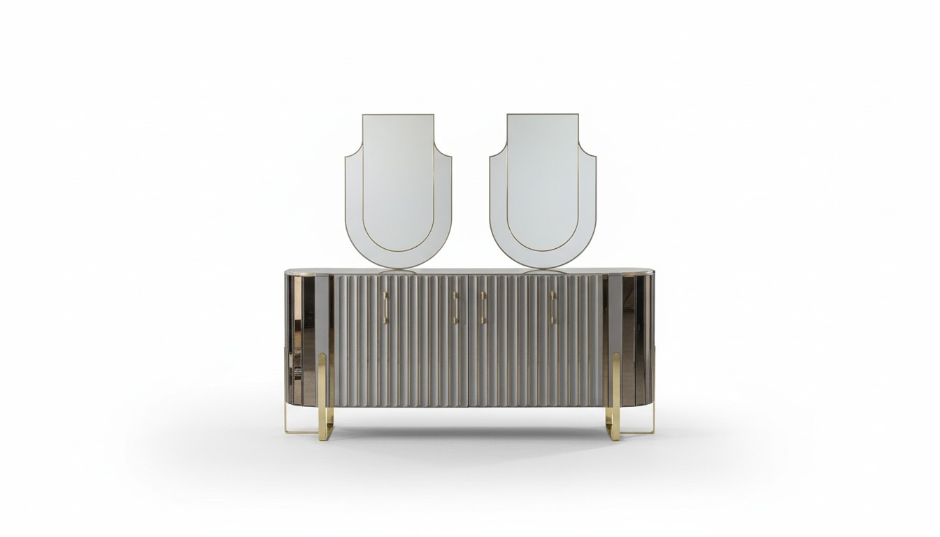 Essgruppe Esszimmer Esstisch Garnitur Luxus Stühle Essecke Grau 6tlg