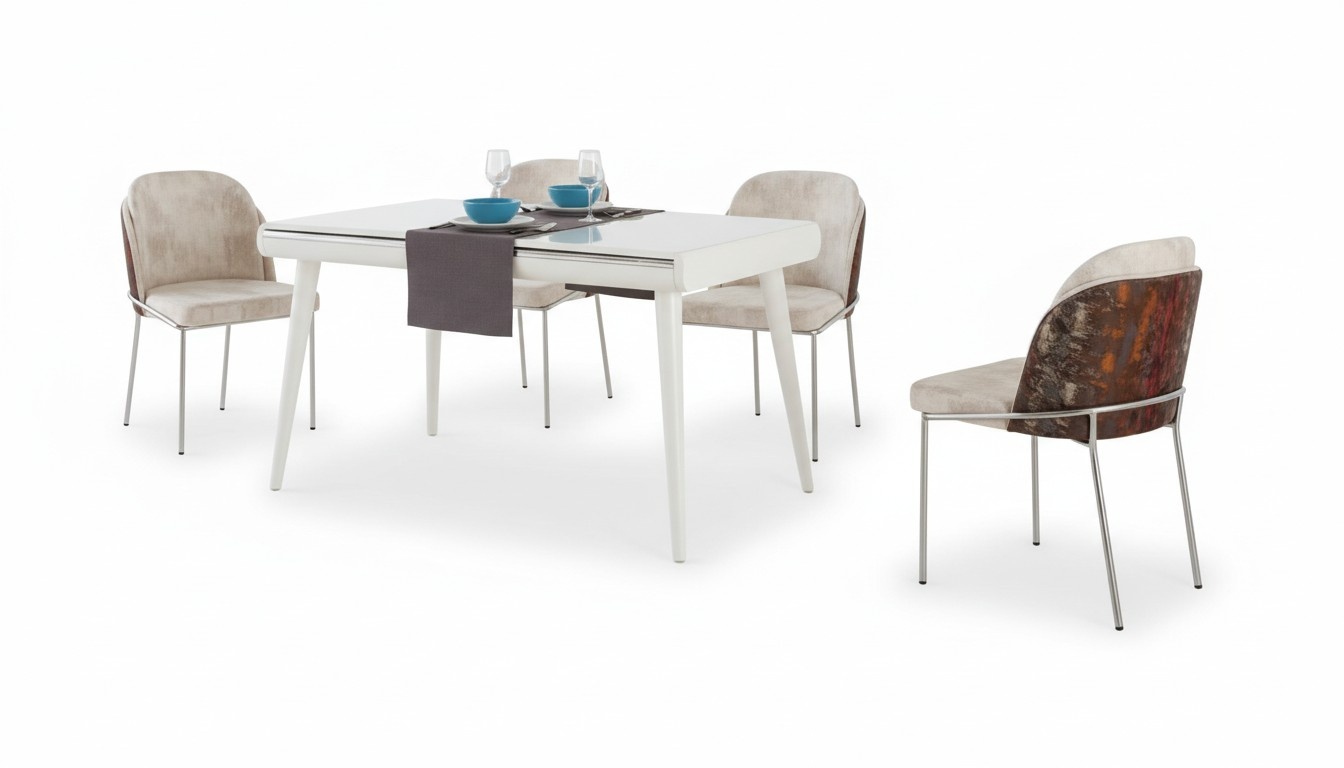 Essgruppe Möbel Esszimmer Set Garnitur Sitz Esstisch Polster 5tlg.