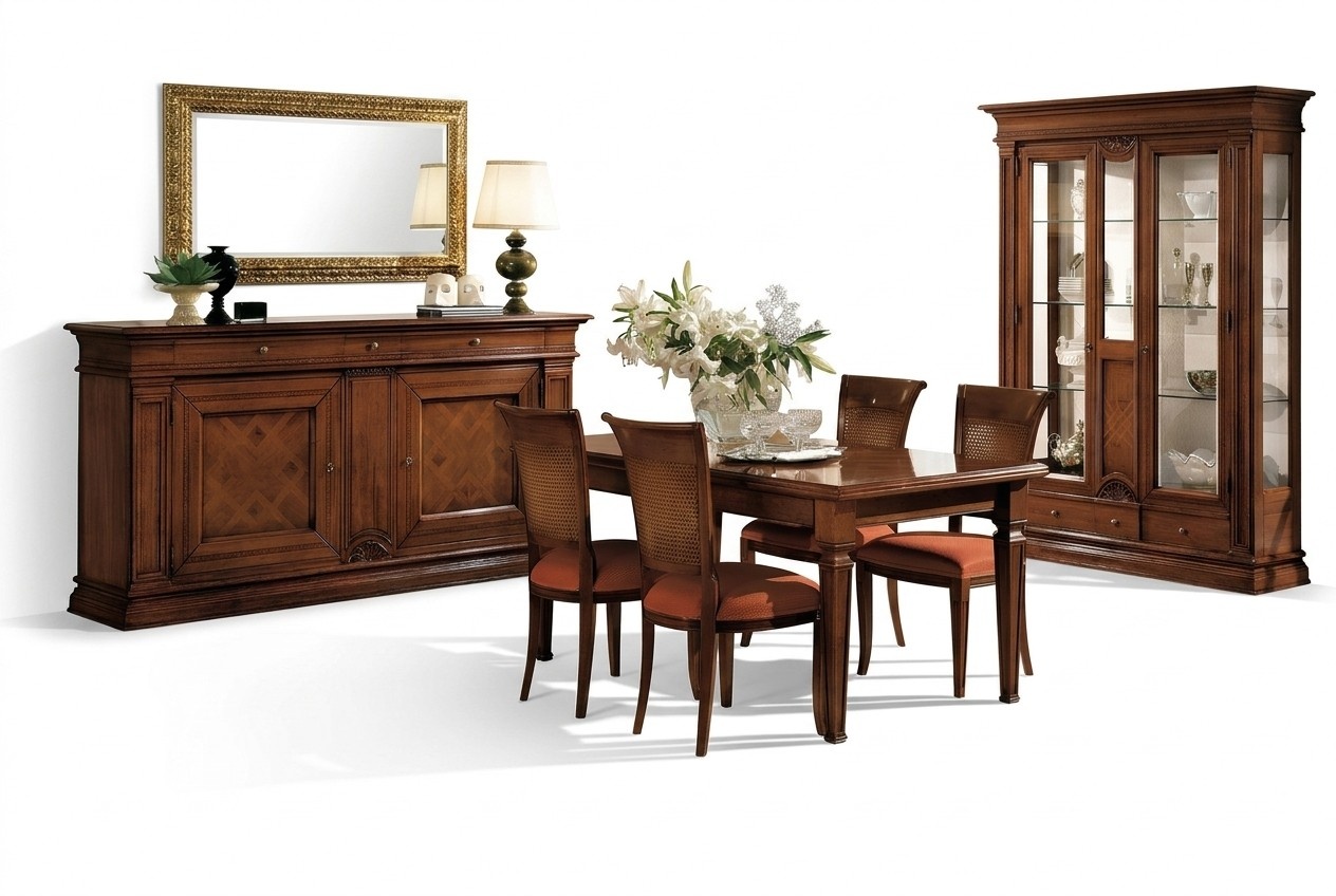 Essgruppe Wohnzimmer Set Tisch 4x Stühle Sitzgruppe Esszimmergarnitur