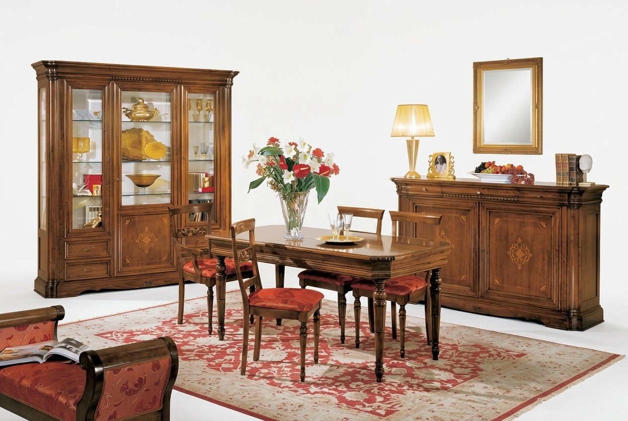 Esstisch 4x Stühle Garnitur Essgruppe Sideboard Tisch Set Esstisch 7tlg.