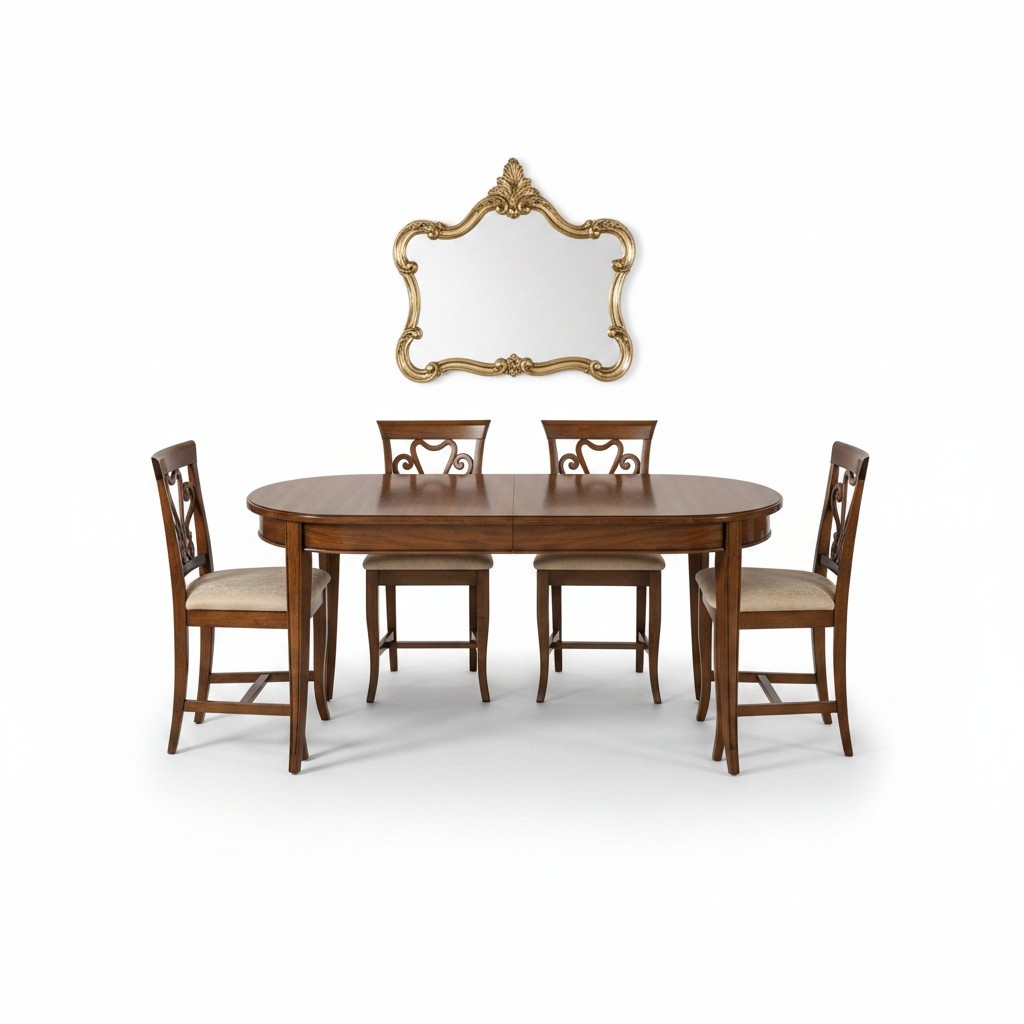 Esstisch + 4x Stühle Stuhl Esszimmer Set Ess Gruppe Modern Tisch Tische Garnitur