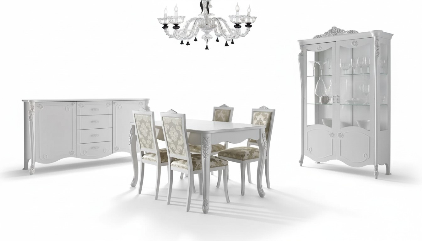 Esstisch 4x Stühle Stuhl Esszimmer Essgruppe Modern Sideboard Garnitur