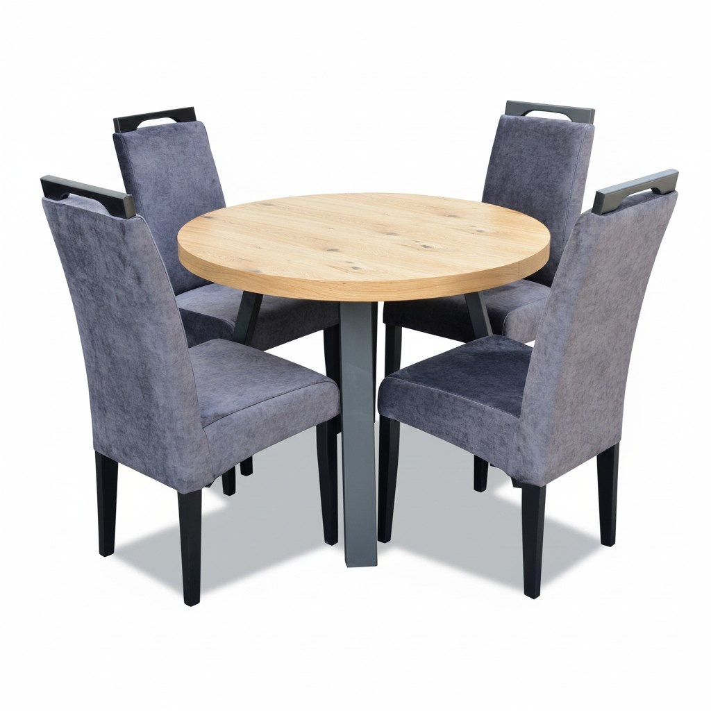 Esstisch 4 x Stühle Esszimmer Set Essgruppe Moderne Stuhl Tisch Tische 5tlg.