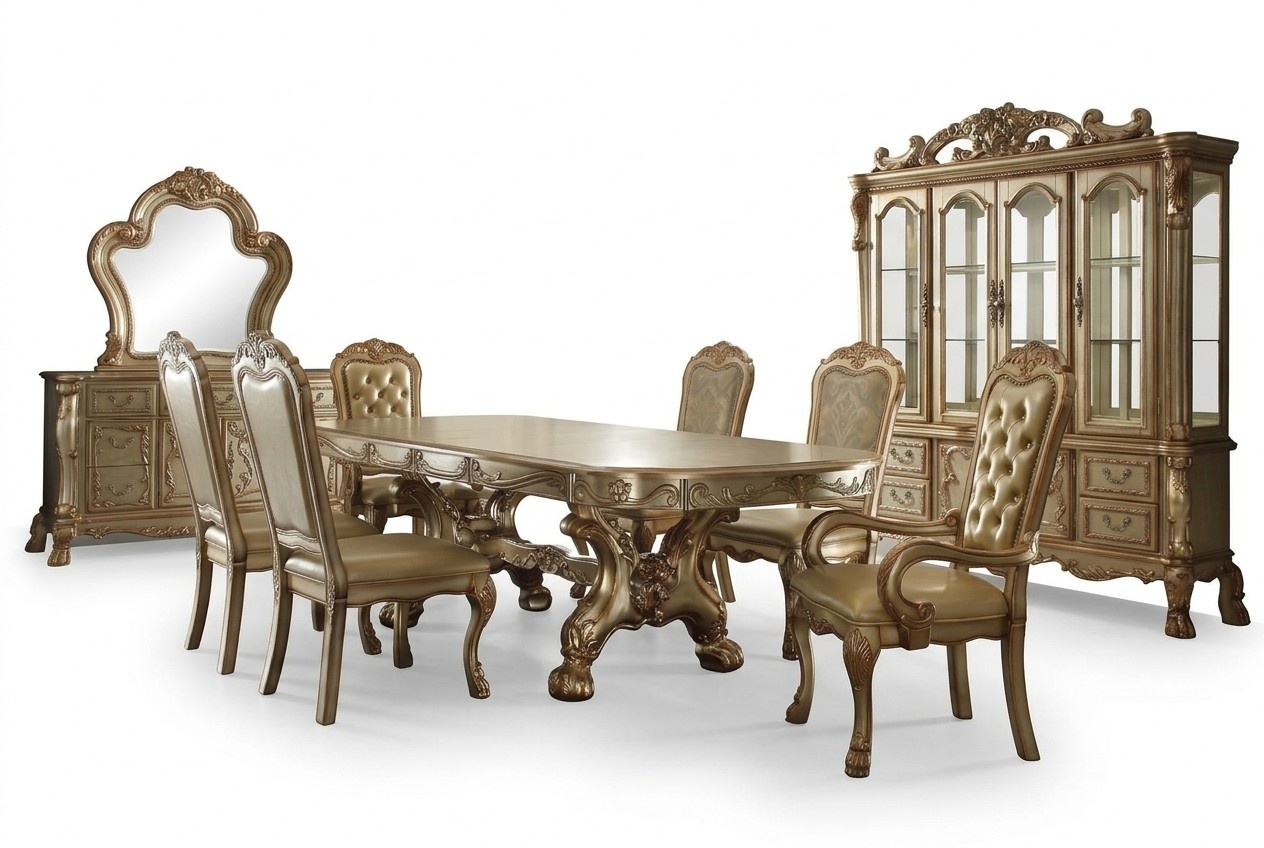 Esstisch 6x Stühle Kommode Spiegel 9tlg. Esszimmer Set Gruppe Garnitur