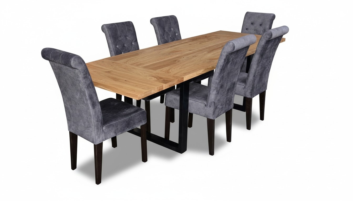 Esstisch 6x Stühle Stuhl Esszimmer Set Essgruppe Tisch Tische 7tlg Garnitur Neu