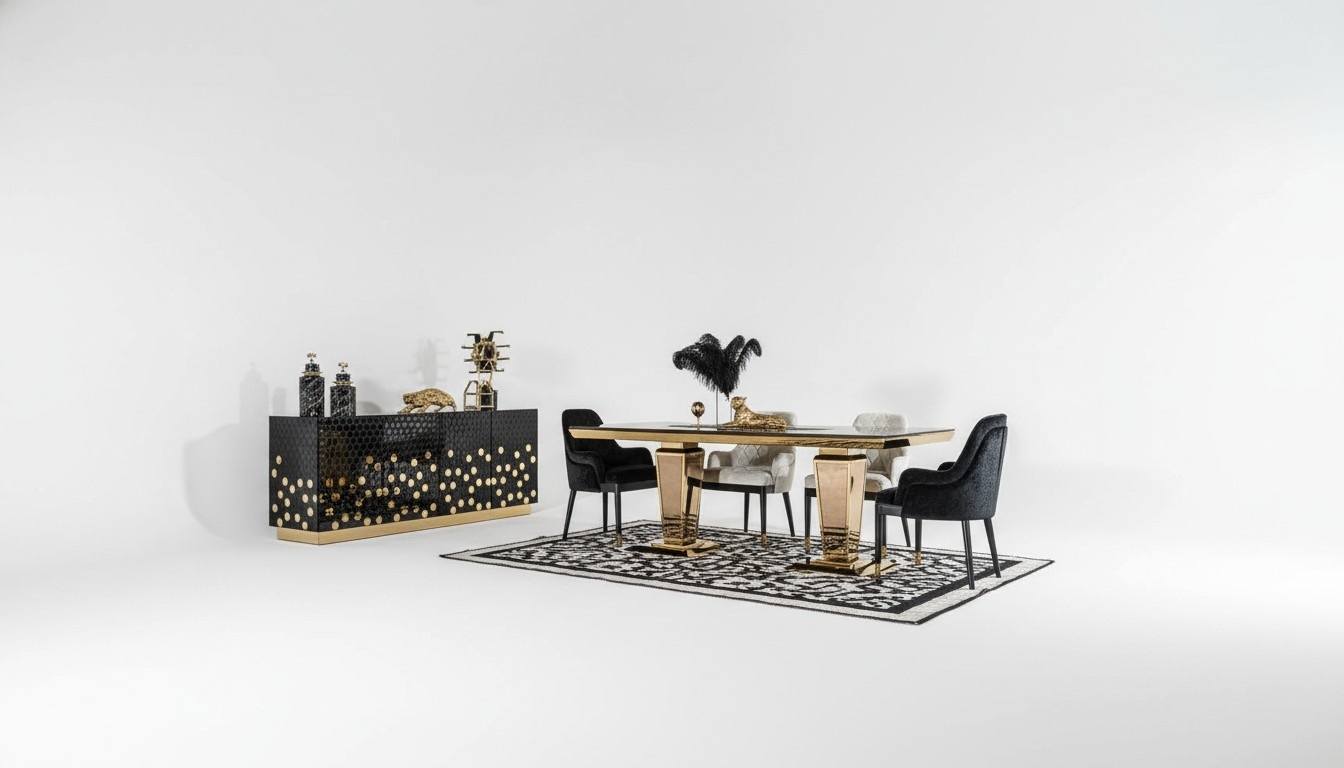 Esstisch 6 Stühlen Anrichte Esstische Tisch Tische Stuhl Garnitur Gruppe 6tlg