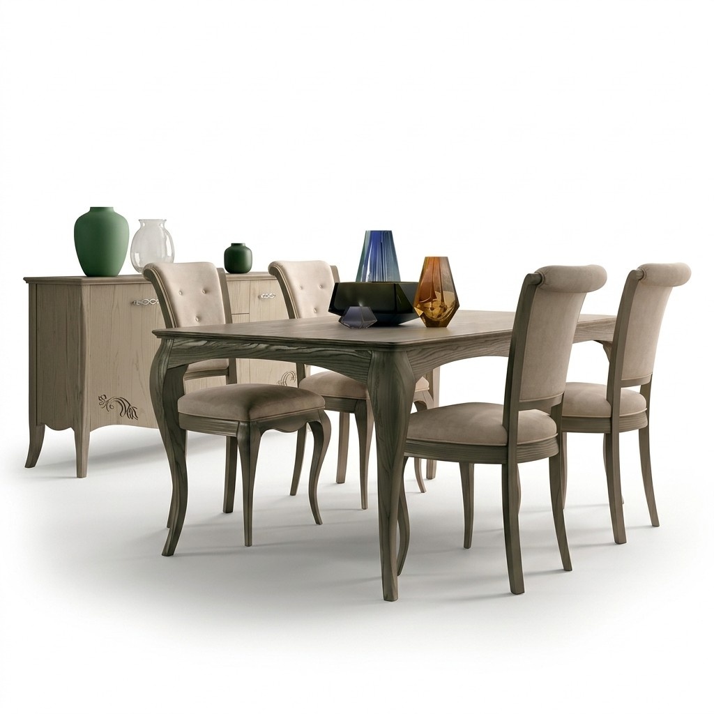 Esstisch Design Möbel Einrichtung Tische Massivholz Tisch Neu Italienische