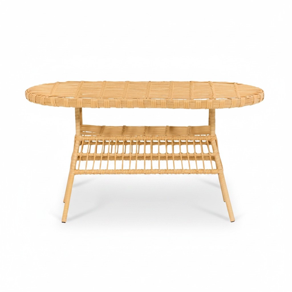 Esstisch GartenMöbel Rattan Terrasse Balkon Luxus Design Modern Hochwertiges Lux