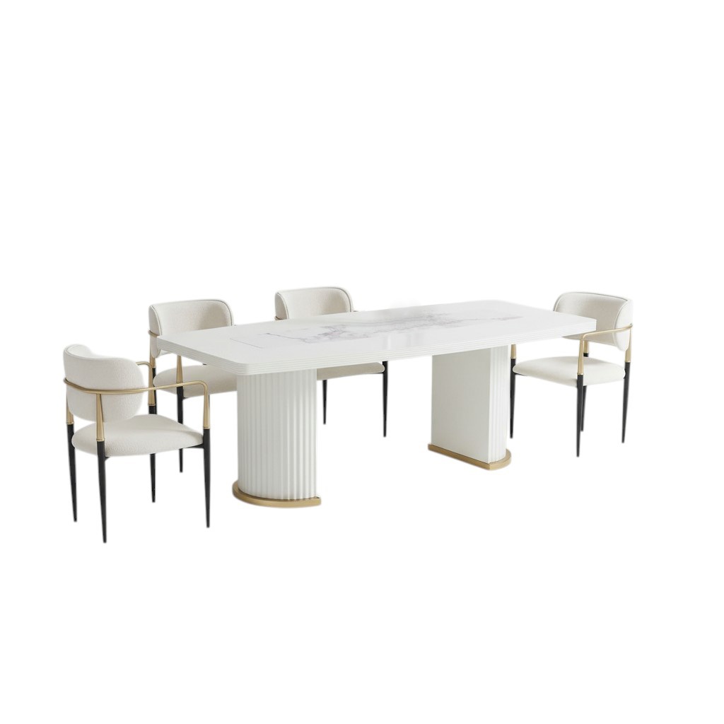 Esstisch Luxus Esszimmertisch Tisch Esszimmer Modern Holz Weiß