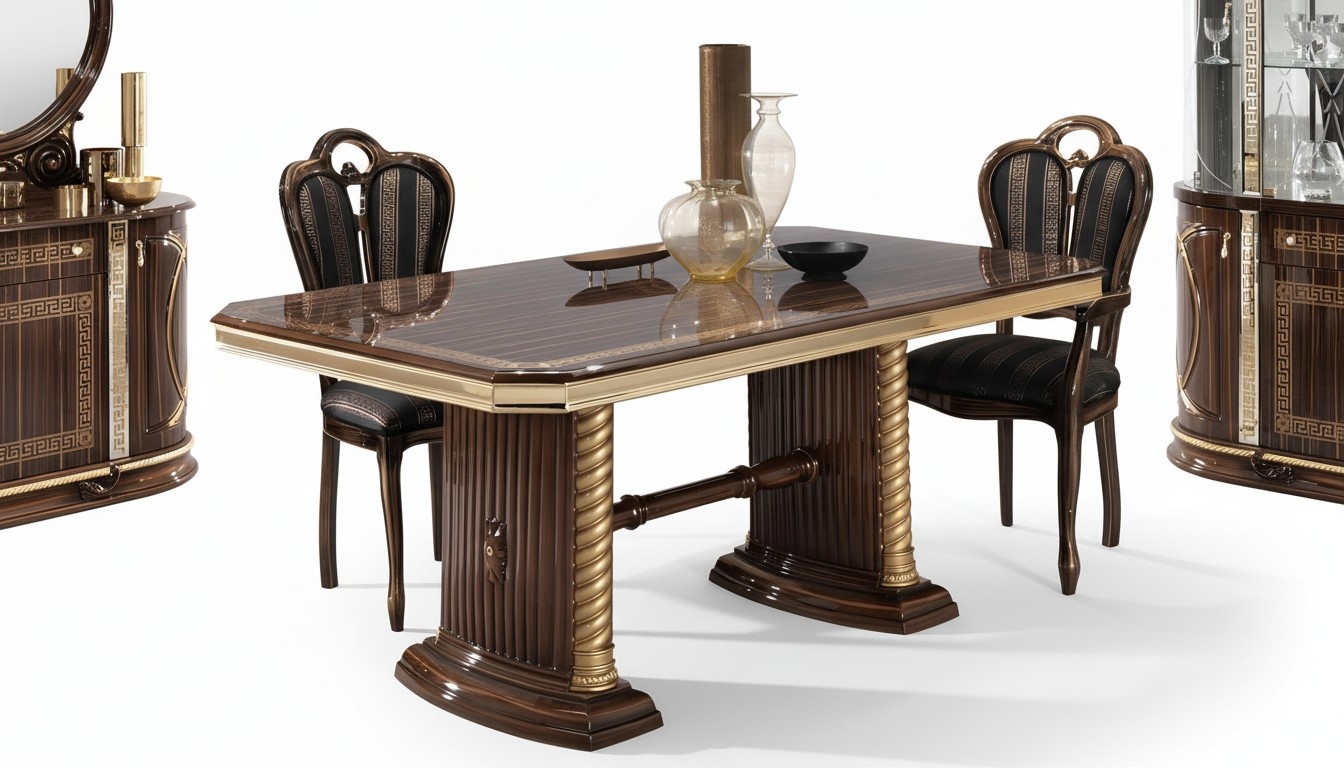 Esstisch Restaurant Tisch Esszimmer Klassischer Tische Italienische Möbel Neu