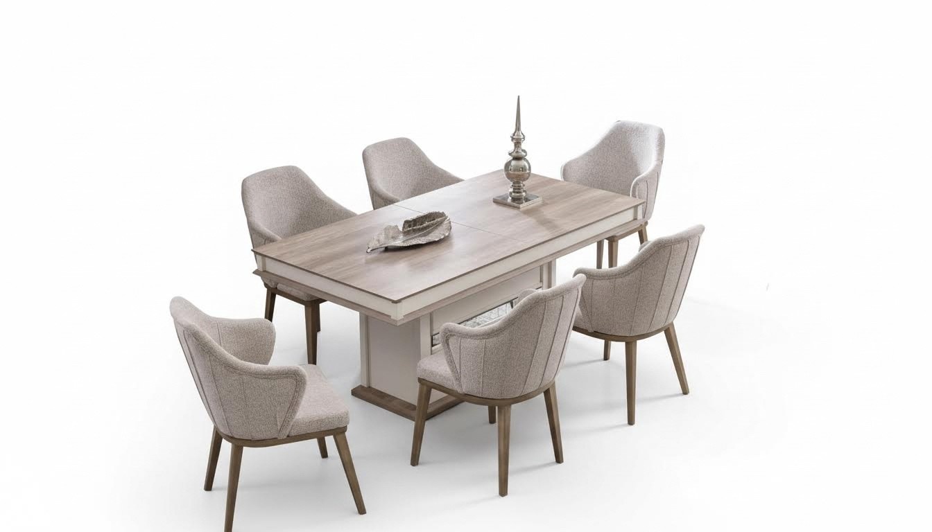 Esstisch Stühle Essgruppe Essbereich Esszimmerausstattung Tisch Sitzmöbel 5tlg