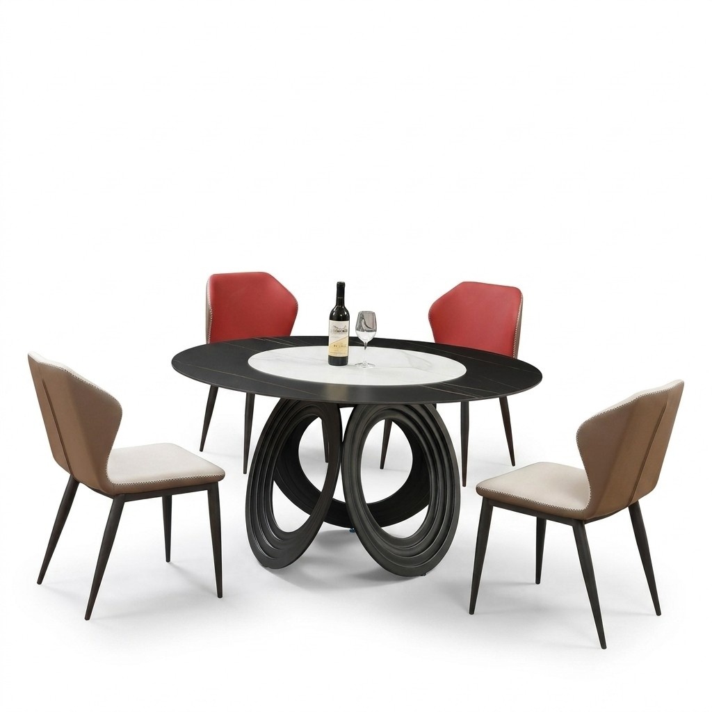 Esstisch Tisch Gruppe Esszimmer Wohnzimmer Garnitur Holz Design Tische