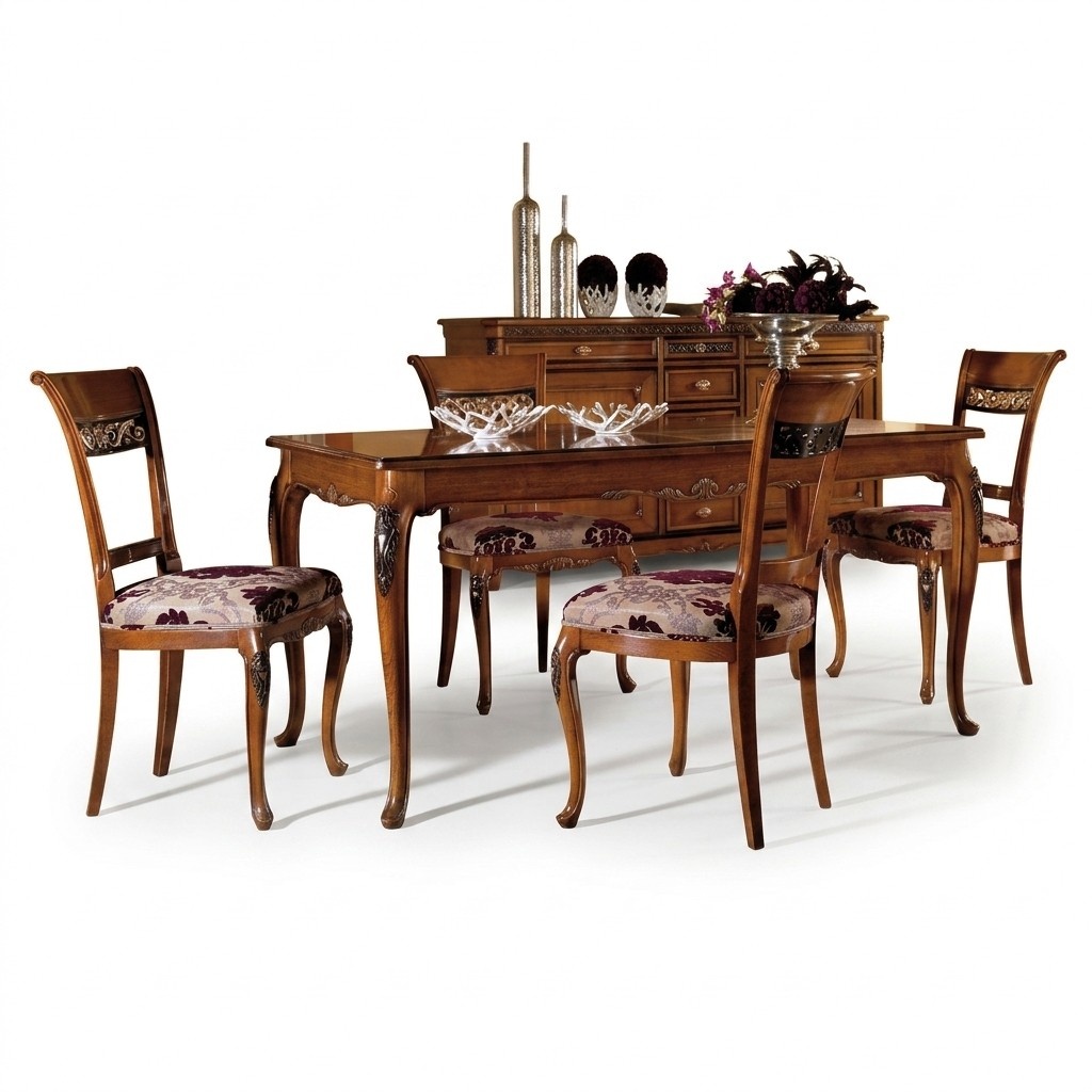 Esstisch Tisch Möbel 4x Stühle Set 5tlg. Gruppe Design Esszimmer Garnitur Neu