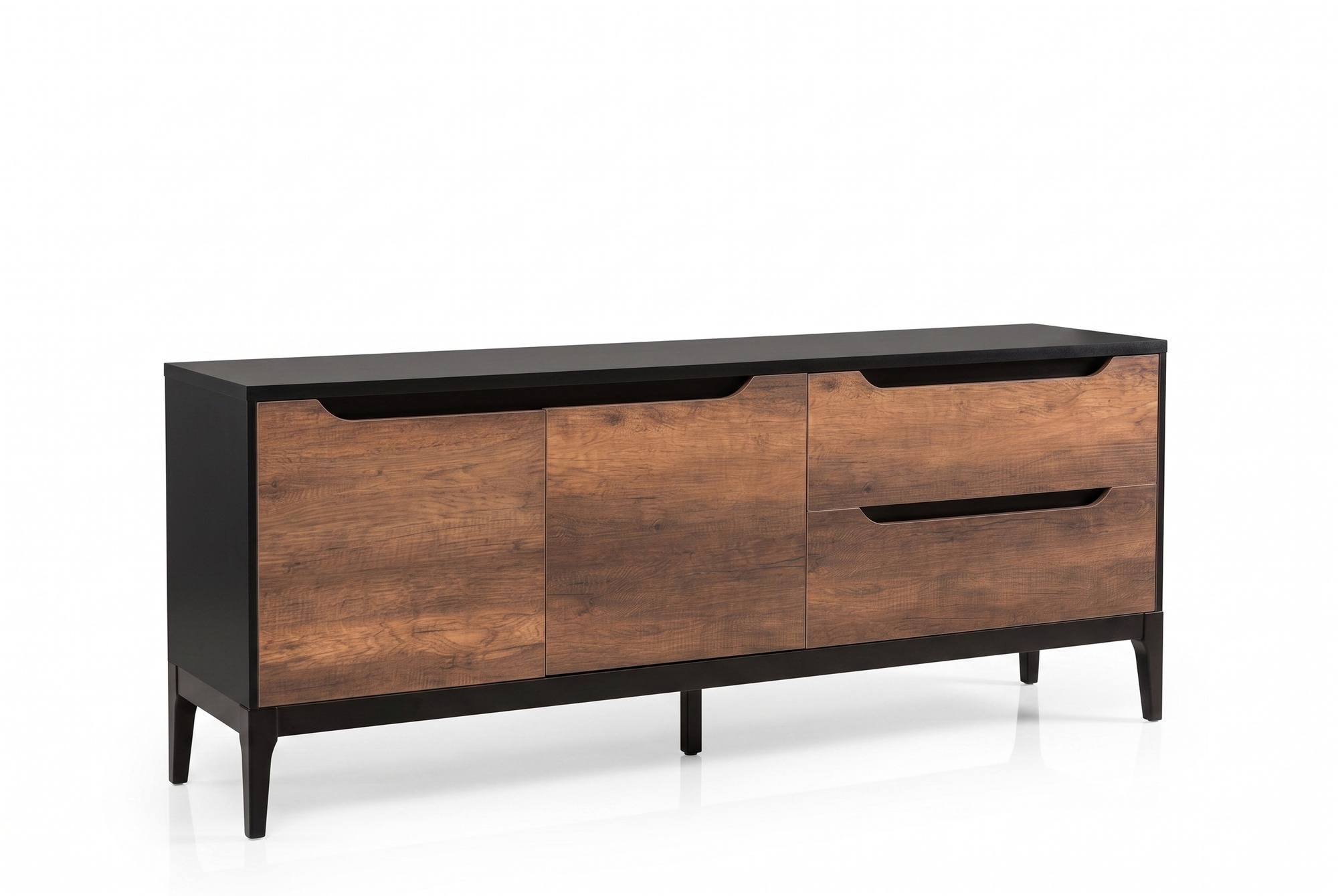Esszimmer Anrichte mit 2x Spiegel Einrichtung Modern Holzmöbel Garnitur Gruppe