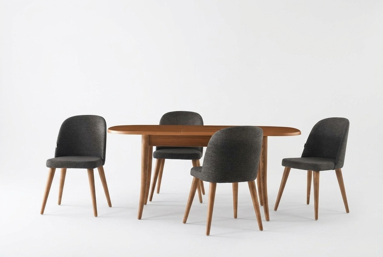 Esszimmer Essgruppe Essecke Ausziehbar Esstisch Stühle 7tlg Braun