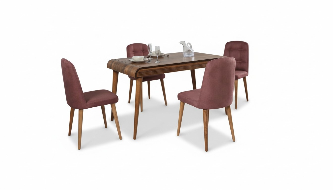 Esszimmer Essgruppe Möbel Set Garnitur Sitz Esstisch Polster 5tlg.