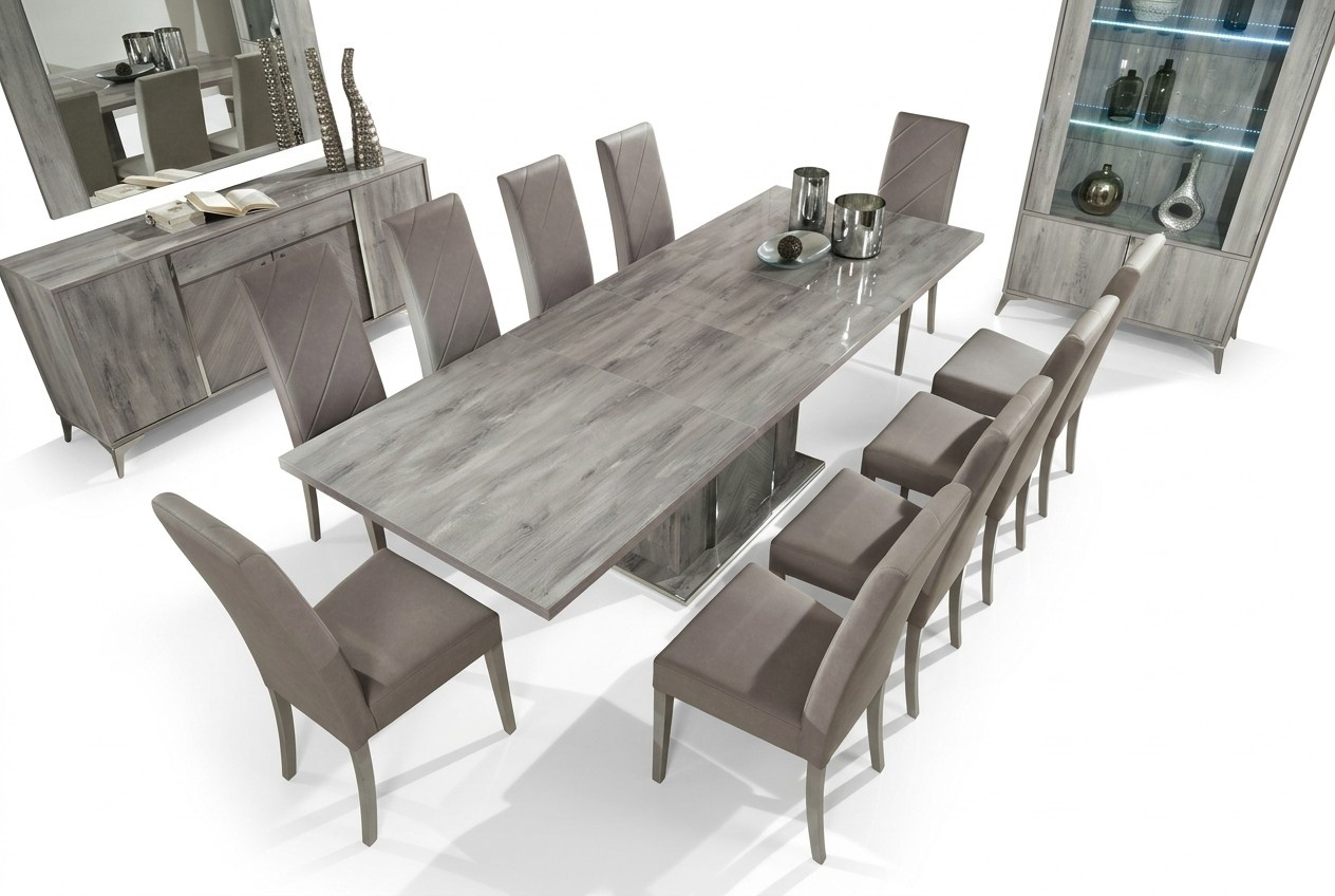Esszimmer Esstisch Stuhl Gruppe Tische Holz Garnitur Tisch Modern Neu Set 9tlg.