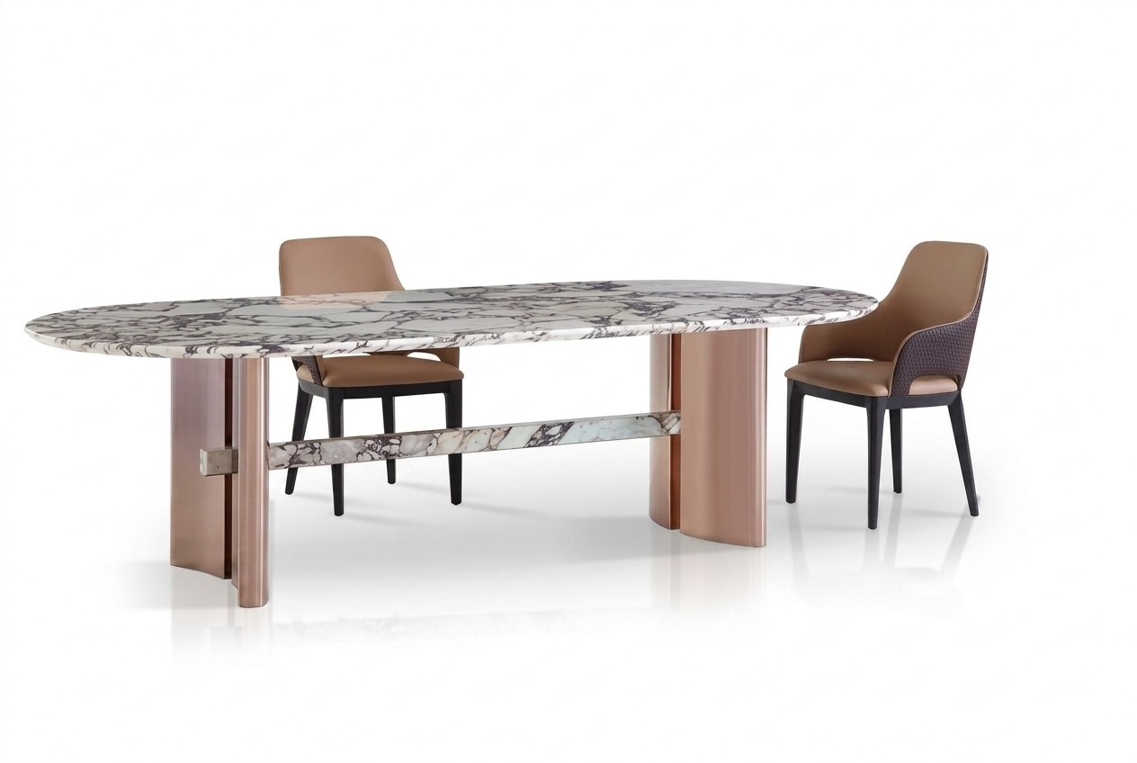 Esszimmer Möbel Edelstahl Oval Esstisch Tisch Design Tische Möbel