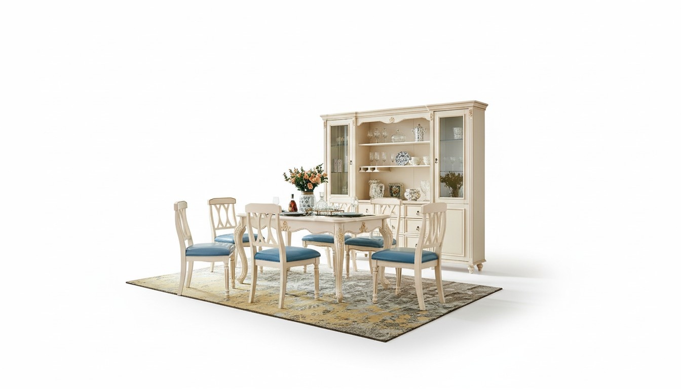 Esszimmer Möbel Esstisch 6 x Stuhl Ess Set Holz Küche Gruppe Garnitur Neu 7tlg.