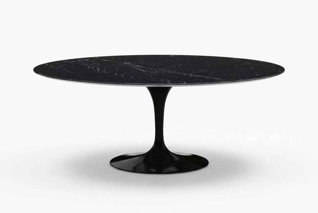 Esszimmer Möbel Esstisch Schwarz Tisch Design Tische Luxus Möbel Rund