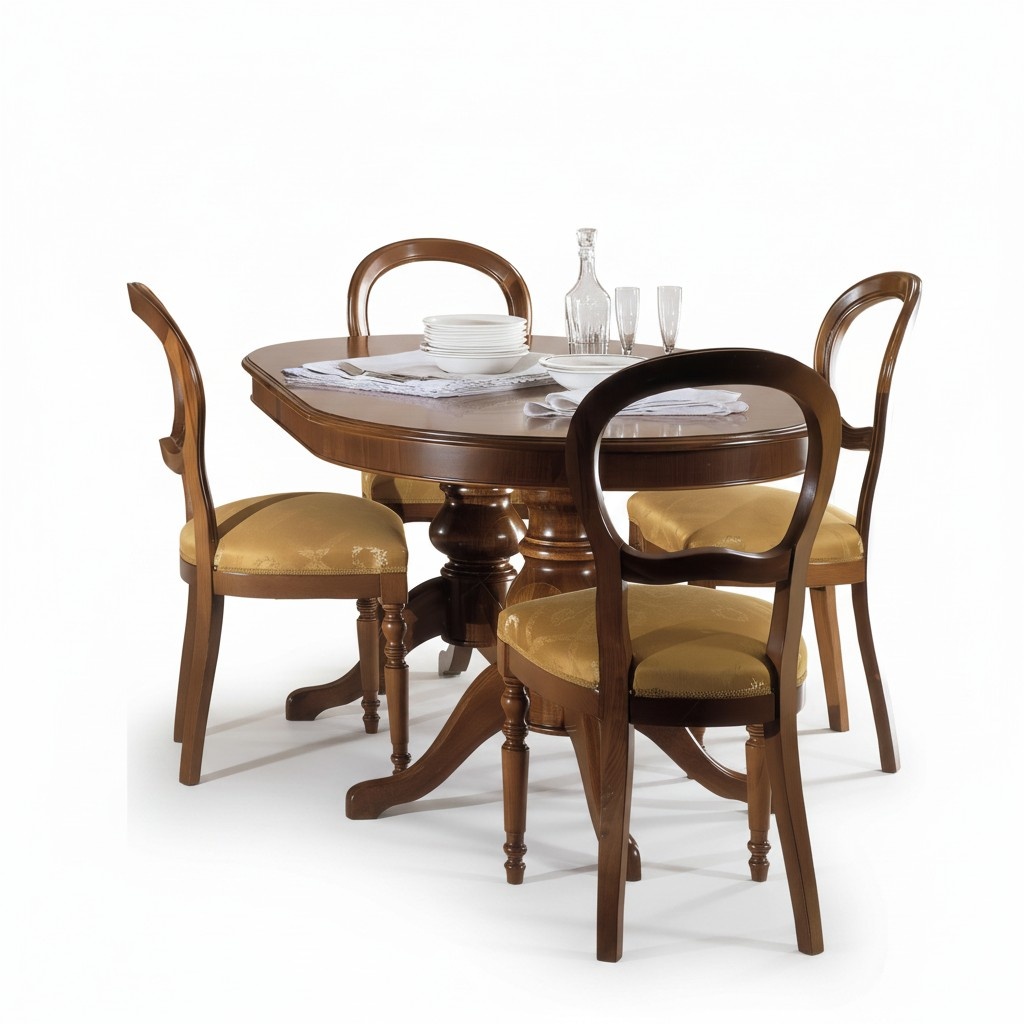 Esszimmer Möbel Gruppe Italien Möbel Set Garnitur 5tlg Esstisch 4 Stühle Luxus