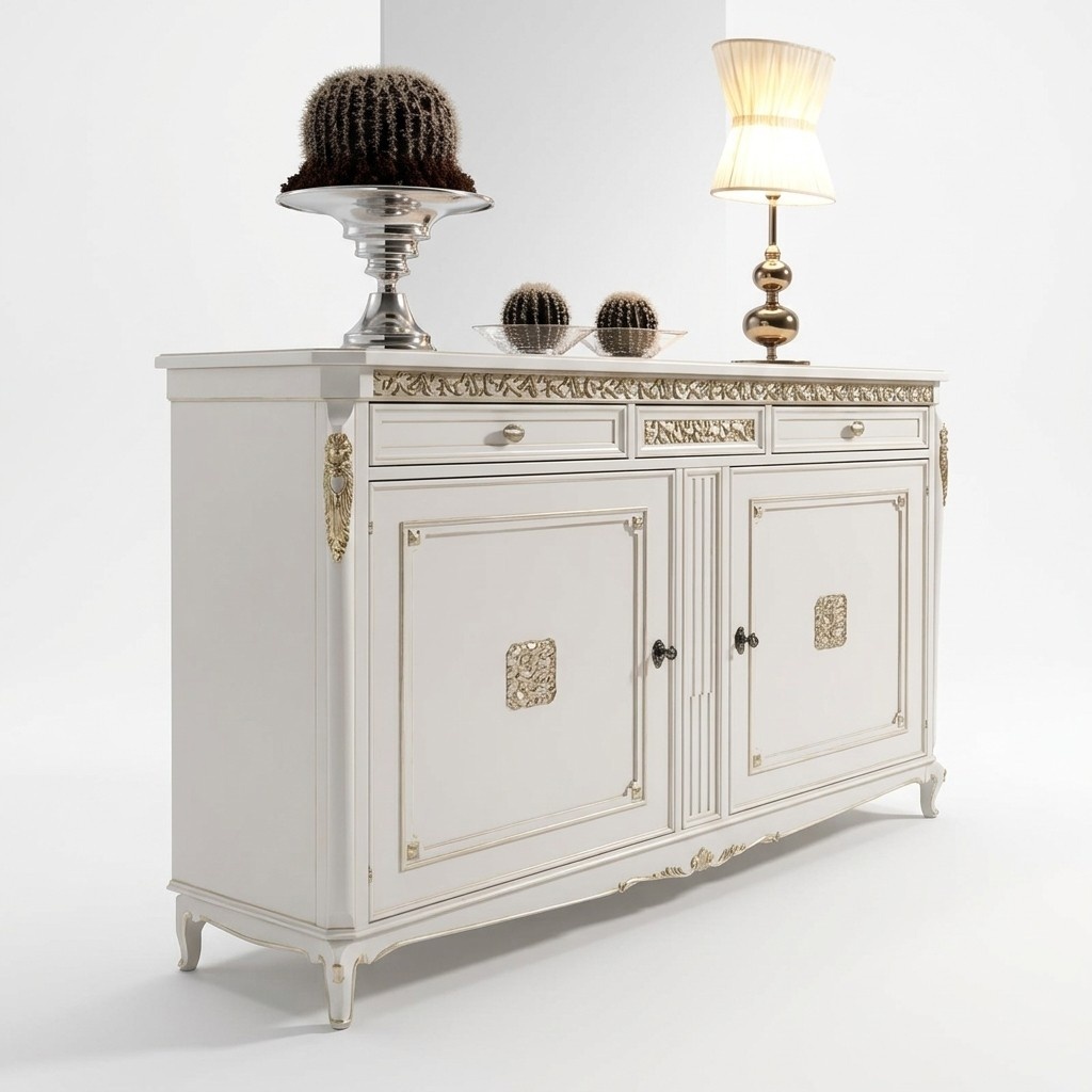 Esszimmer Schränke Landhaus Anrichte Freistehend Holz Möbel Buffet Schrank Neu