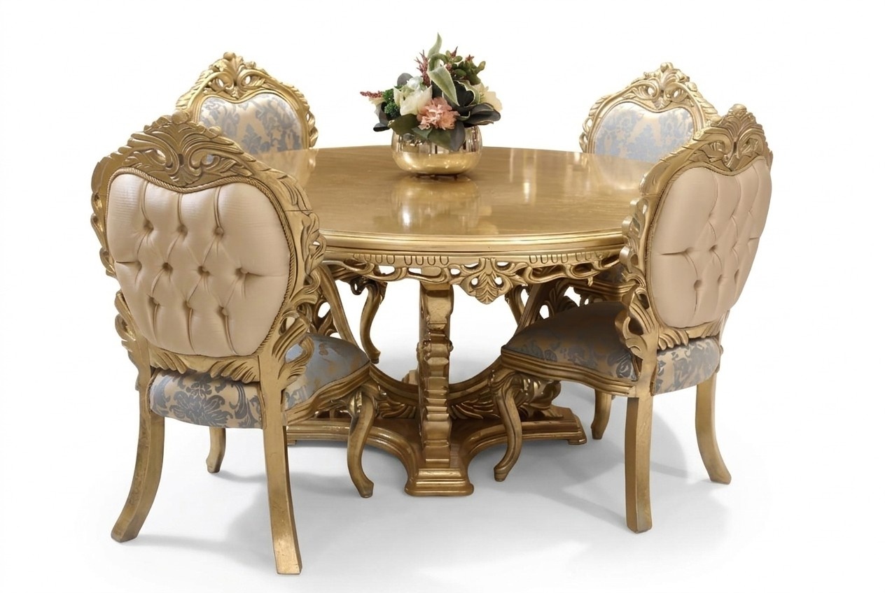 Esszimmer set 7tlg. Esstisch+6x Stühle Designer Holz Stuhl Garnitur Möbel