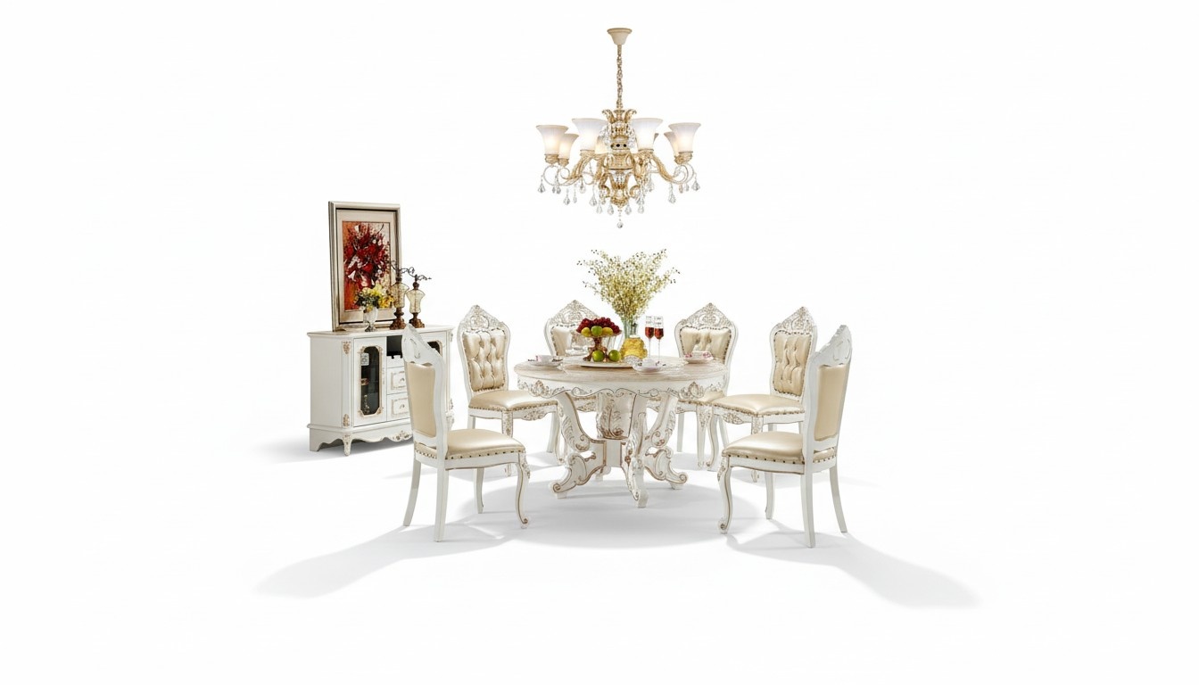 Esszimmer Set Ess Gruppe Holz Tisch Komplett Set 7tlg Esstisch 6 Stühle