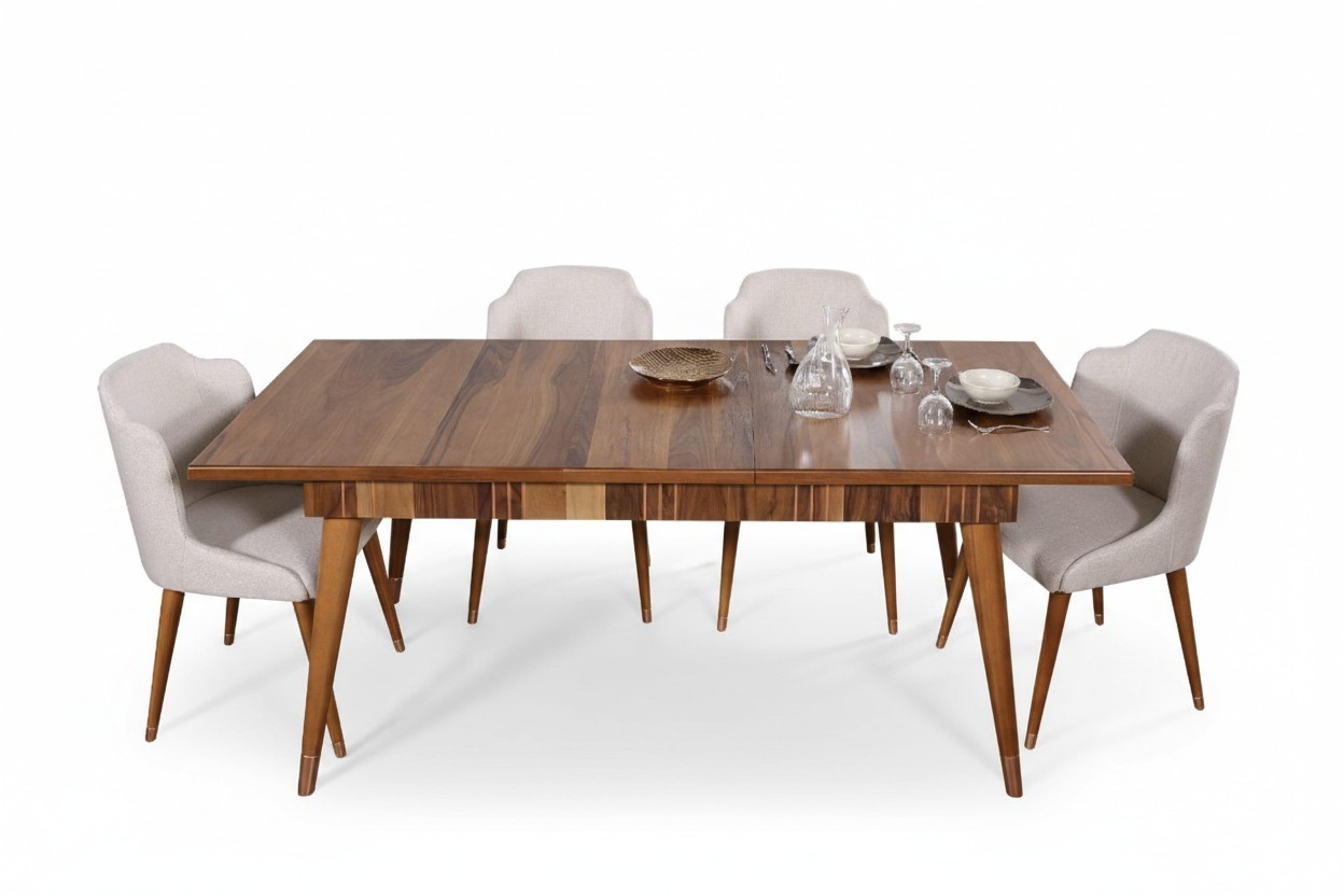 Esszimmer Set Ess Gruppe Holz Tisch Tische 5tlg Komplett Set Esstisch 4x Stühle