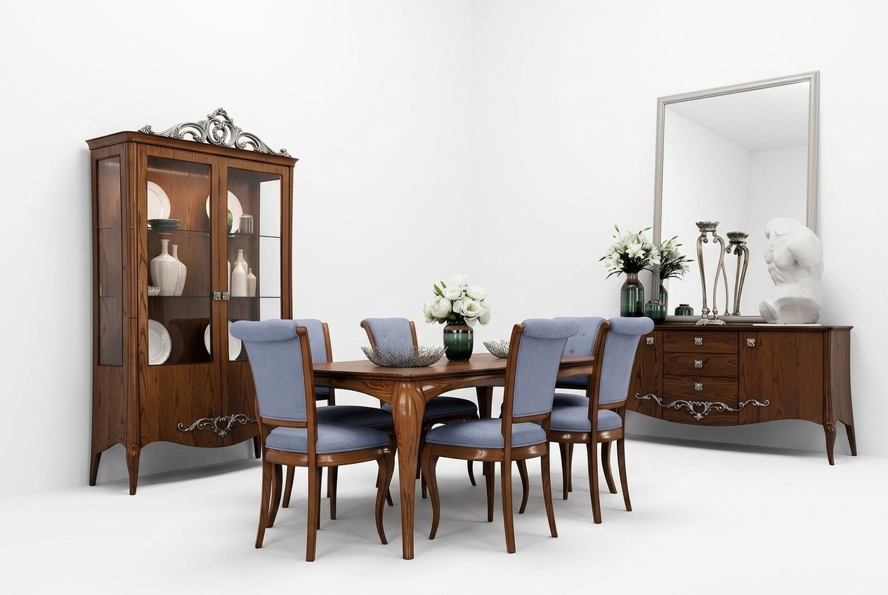 Esszimmer-Set Esstisch-Set 9-teilig Esstisch-Set 6 Stühle Gruppe