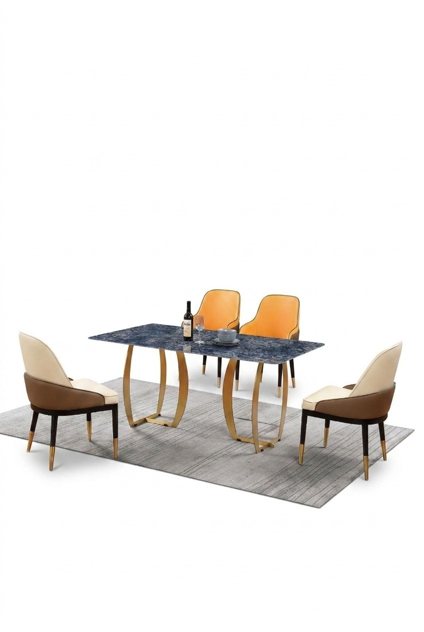 Esszimmer Set Esstisch 4x Stuhl Garnitur Tisch Gruppe 5tlg. Set Komplett