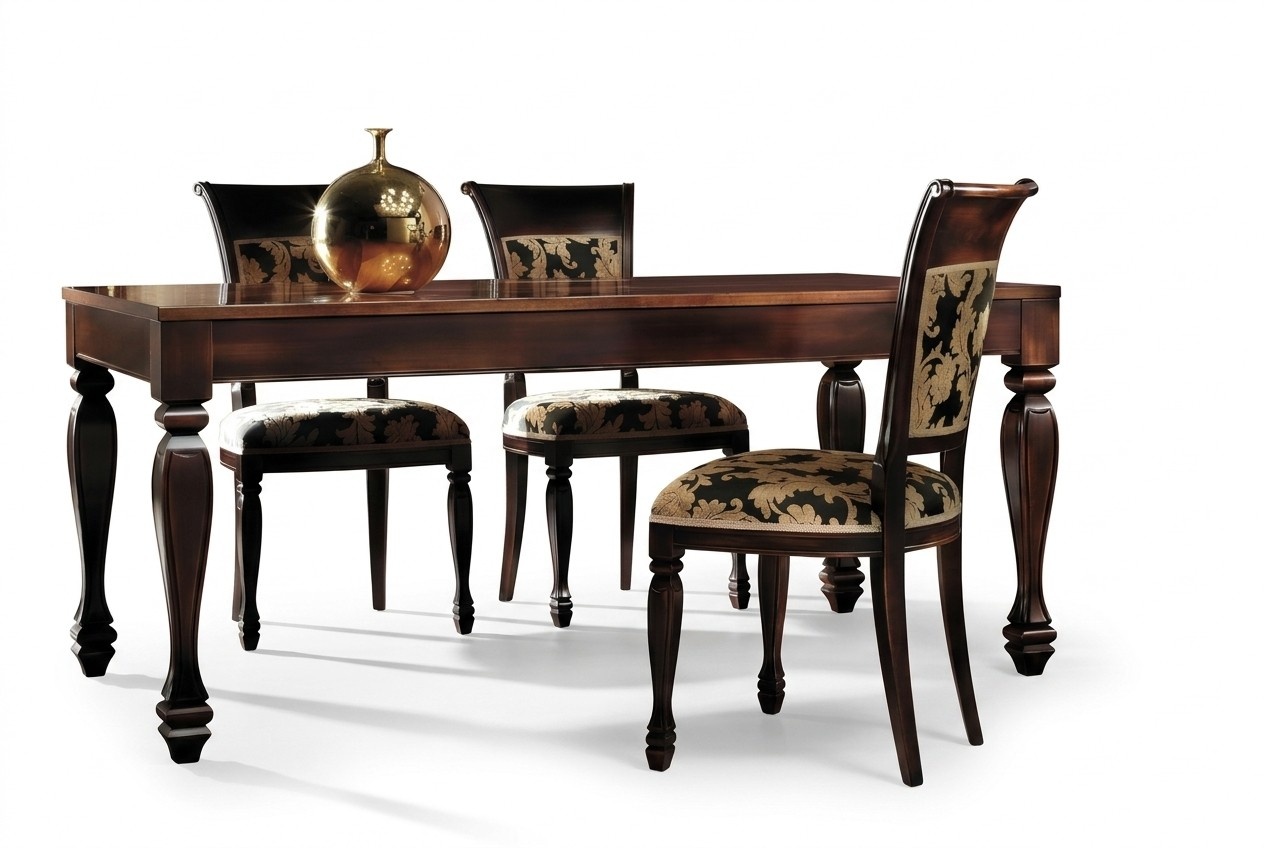 Esszimmer Stühle Luxus Sessel Holz Braun Stühle Wohnzimmer Möbel Neu