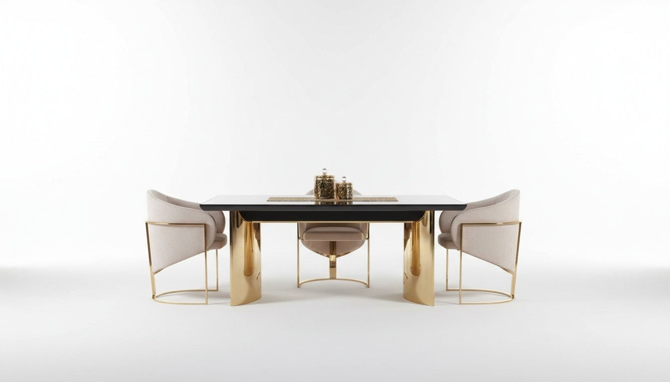 Esszimmer Tisch Esstisch 4x Stuhl Garnitur Tische Stühle Anrichte Set