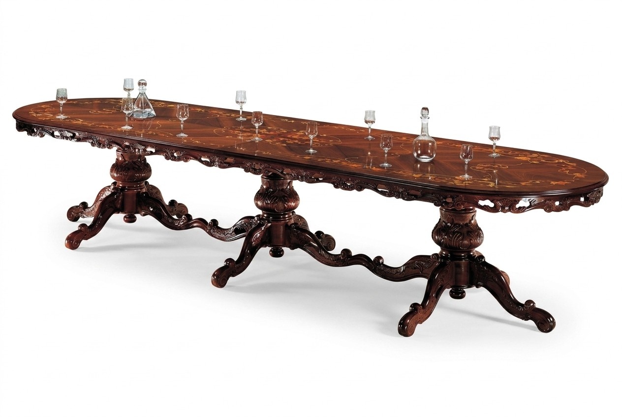 Esszimmer Tische Tisch Design Holz Möbel Esstisch Königlicher Massivholz Möbel