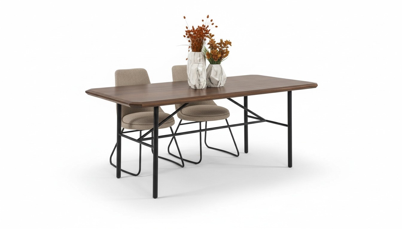 Esszimmertisch Esstisch Tisch Essecke Esszimmer 205 cm Holz Braun