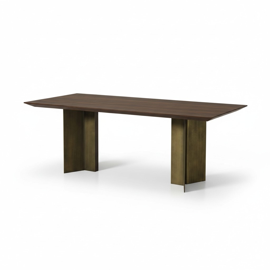 Esszimmertisch Esstisch Tisch Essecke Esszimmer 208 cm Holz Braun