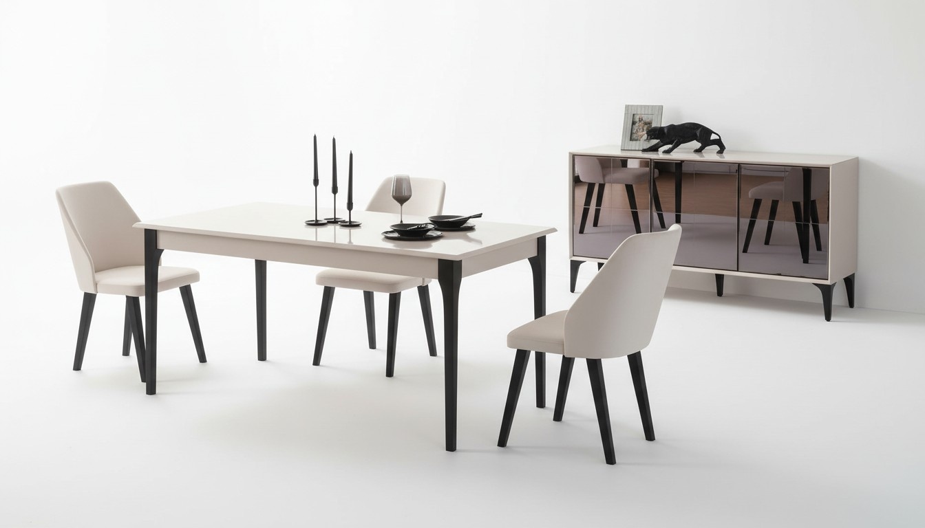 Esszimmertisch Esstisch Tisch Esszimmer Möbel Essecke Holz Weiß