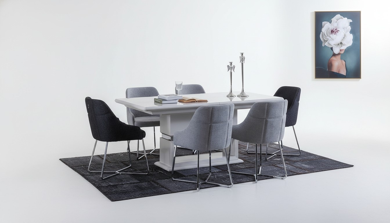 Exclusive Esszimmer Set Besteht aus 7tlg. Esstisch und 6x Stühle neu