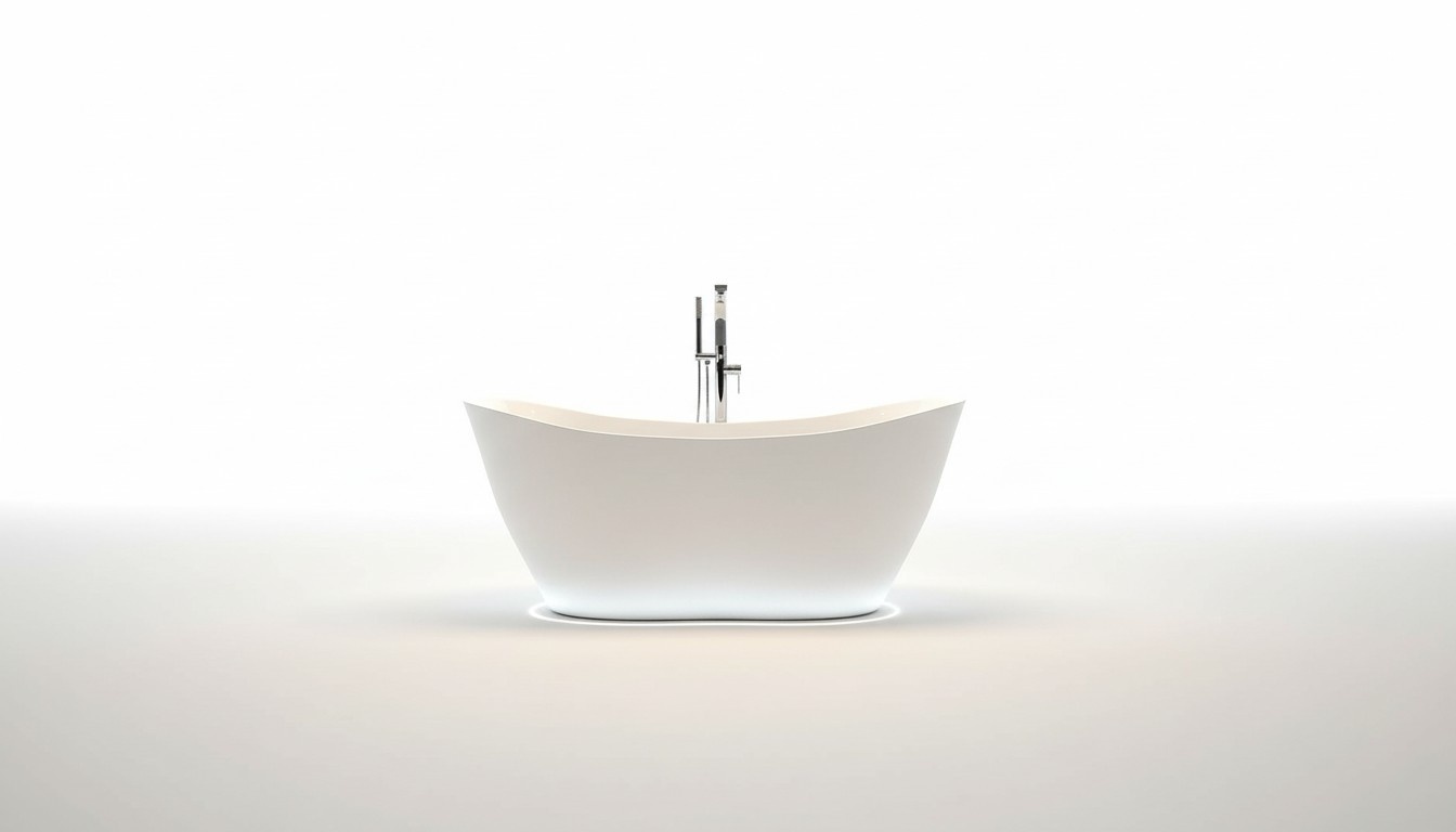 Exclusive freistehende Badewanne Acryl Wanne Dusche Bad Ablauf Design Wannen NEU