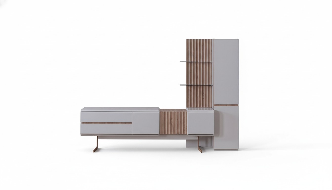 Exclusive Wohnzimmer Set 2tlg.TV Ständer Schrank Regal Regale Möbel